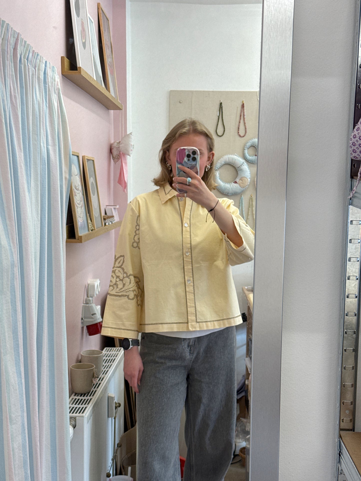 Skjorte | "One of a kind" 3/4 ærmer (Medium)