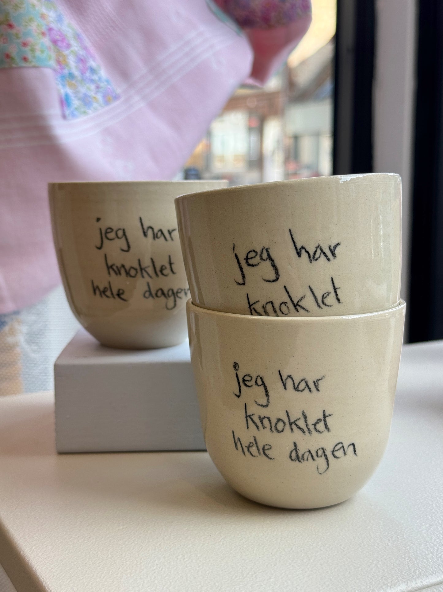 Kop "Jeg har knoklet hele dagen"