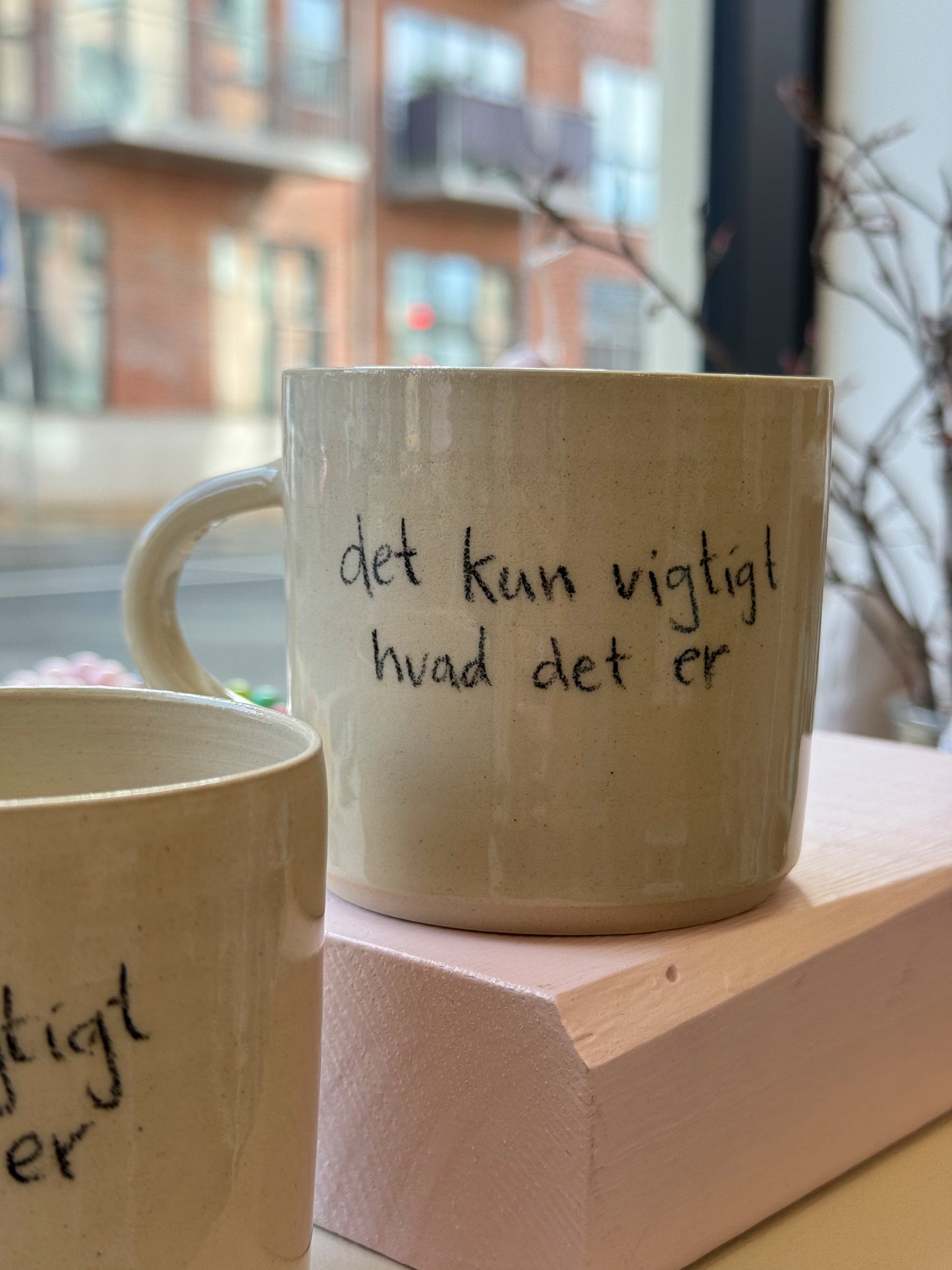 Kop med hank "Det kun vigtigt hvad det er"