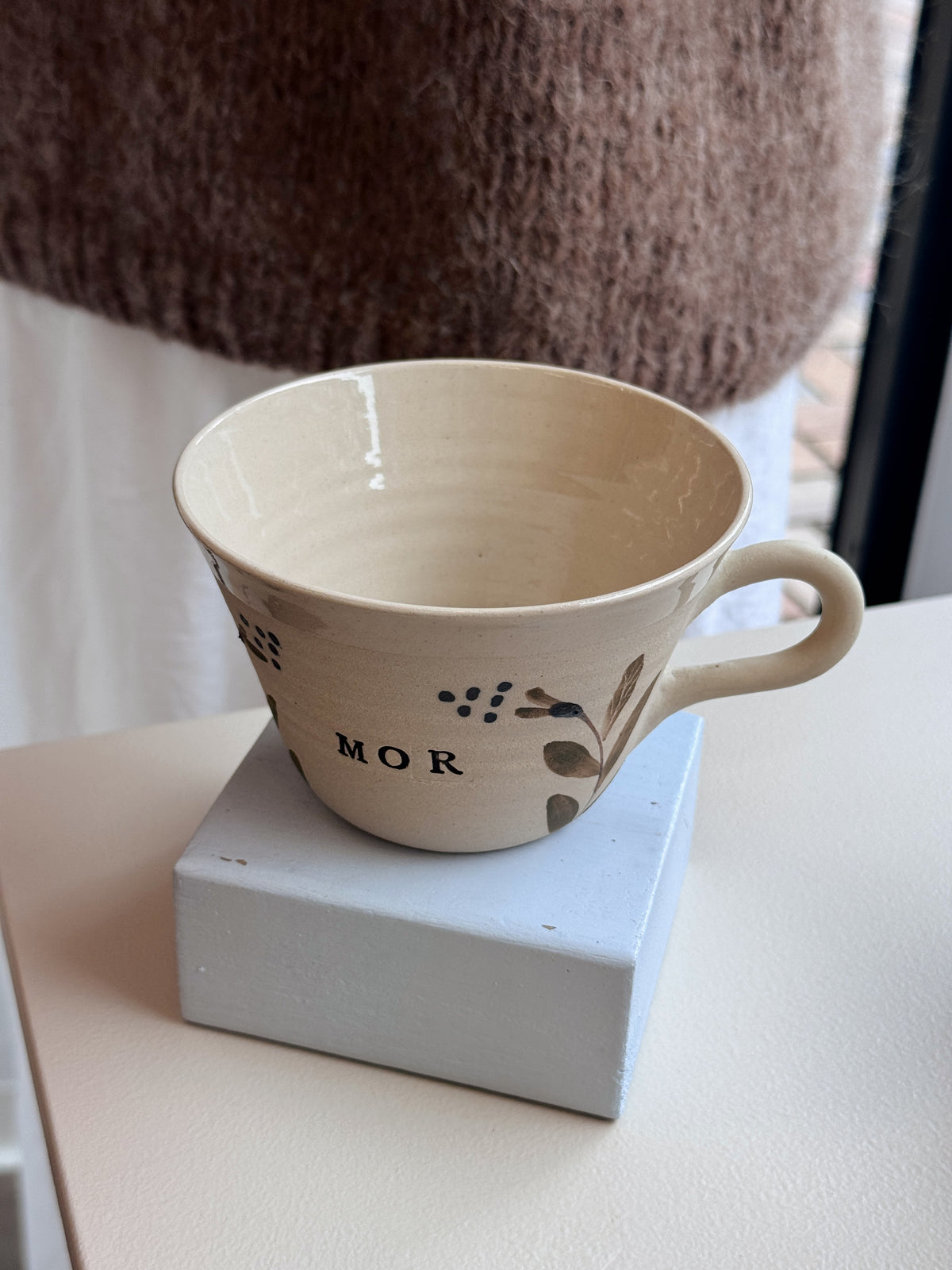 Mor kop m. hank | Sand / No. 3