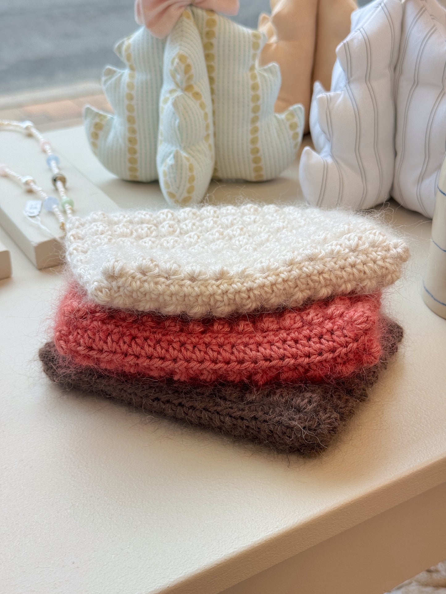 Bubble Clutch, lille | Offwhite