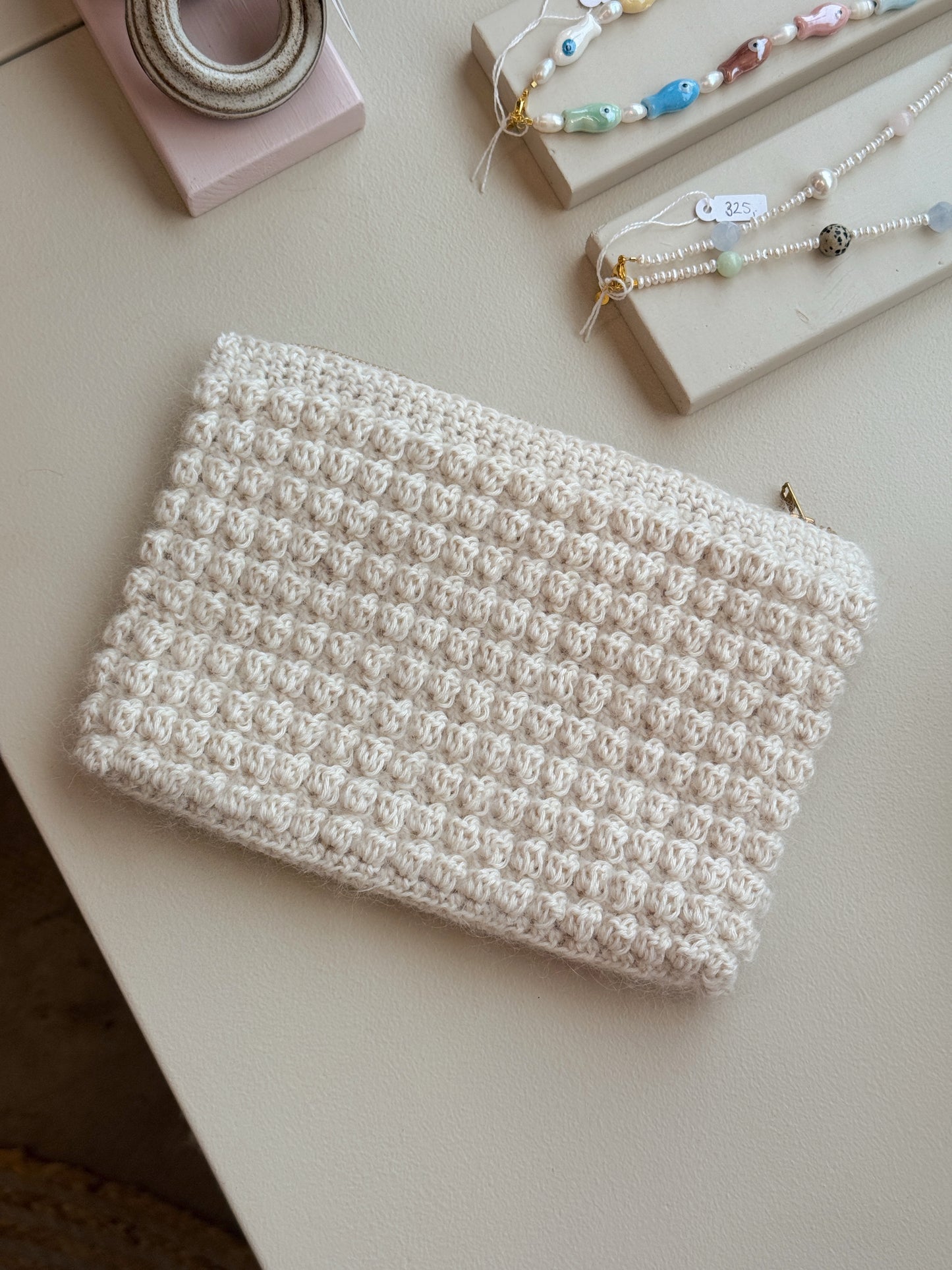Bubble Clutch, standard | Offwhite