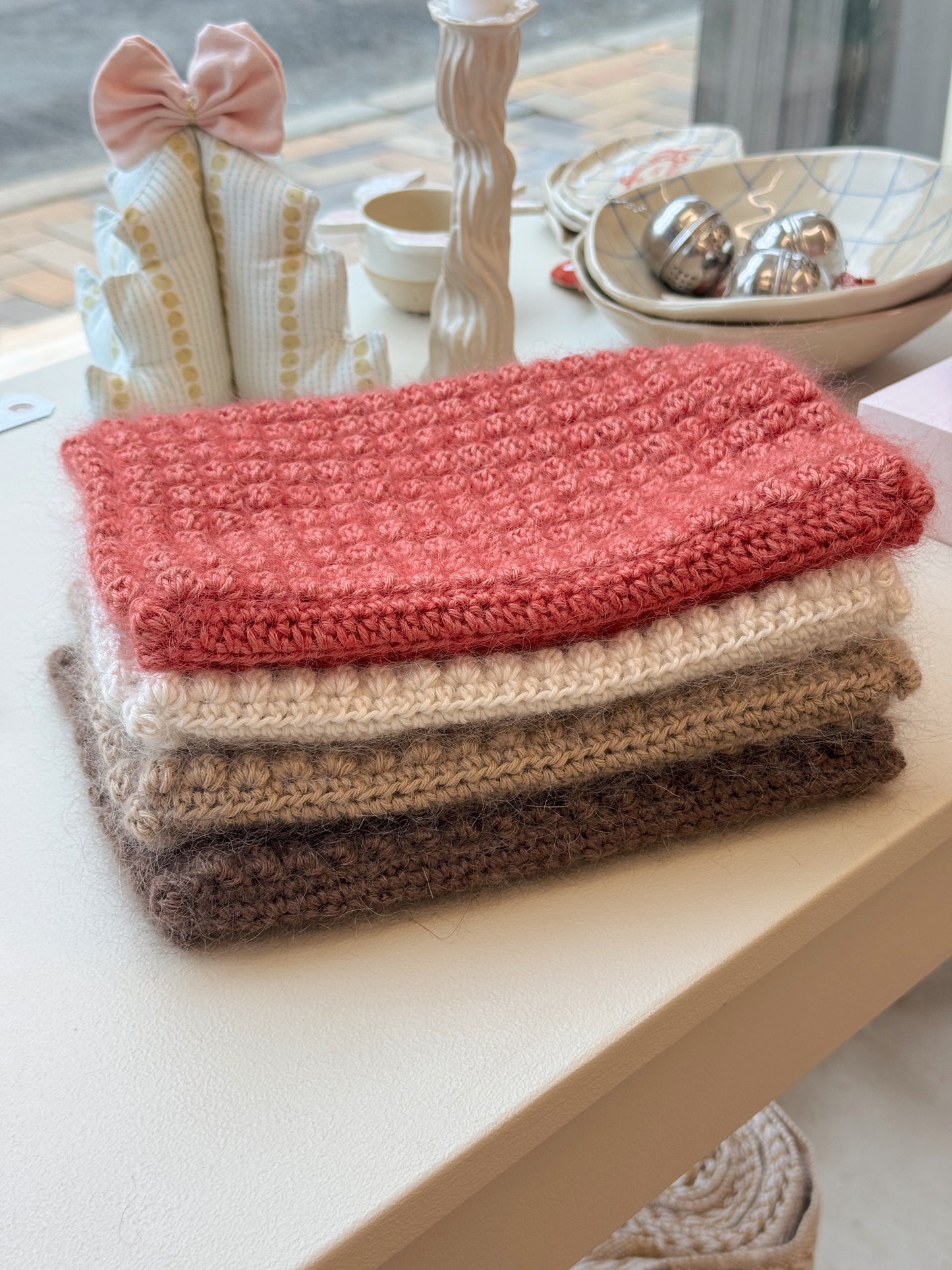 Bubble Clutch, standard | Lys brun