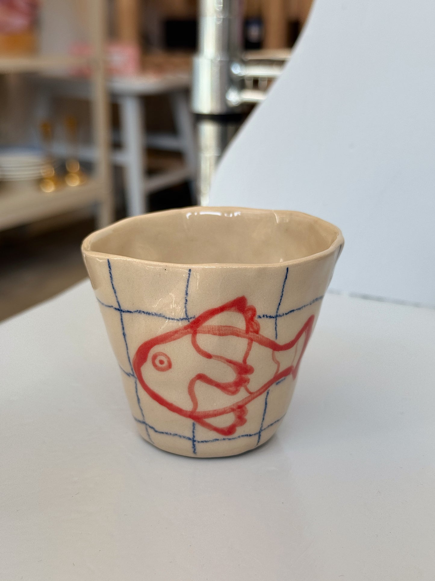 Espressokopper med fisk