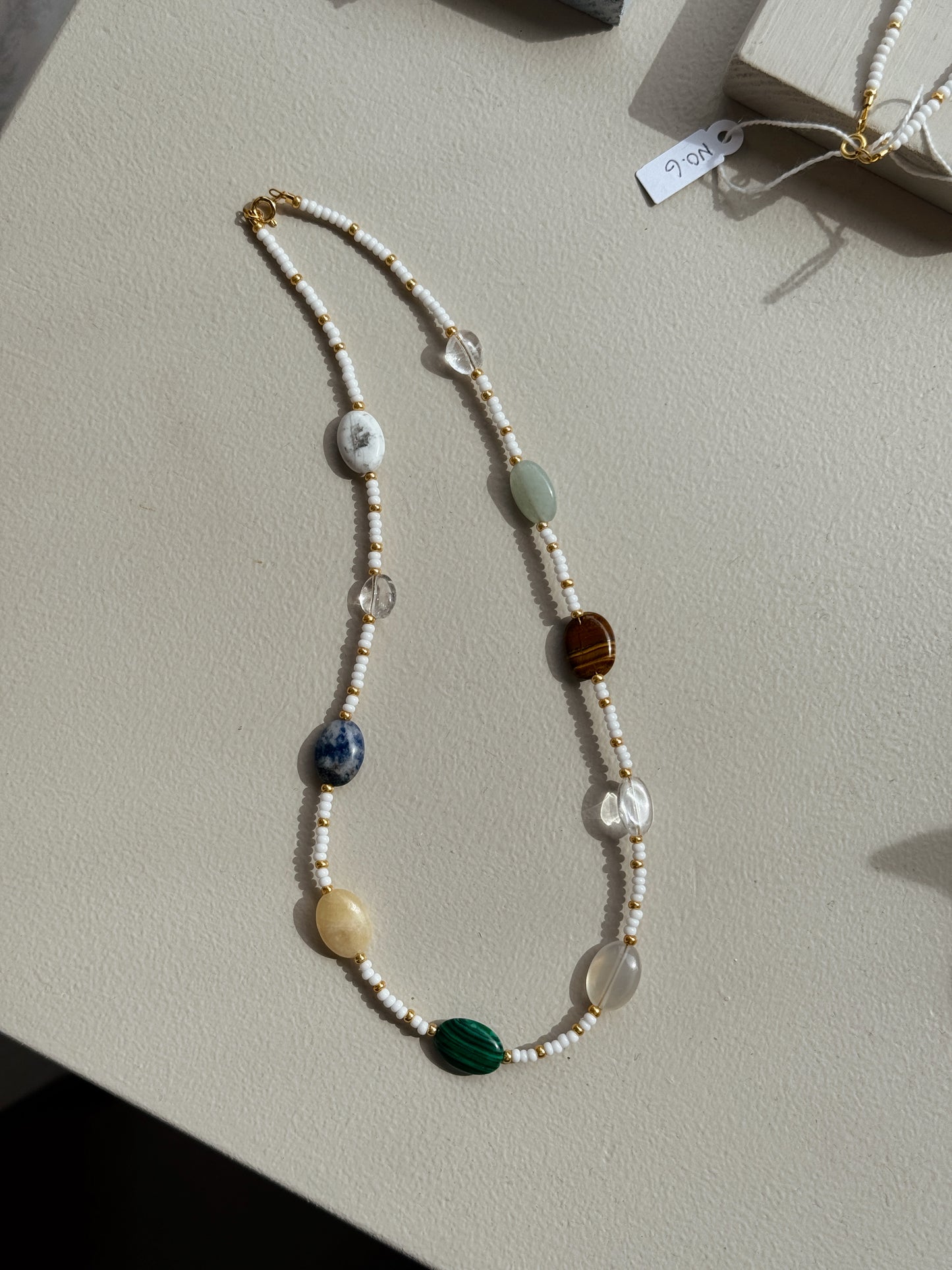 Halskæde White/Stone | No. 10
