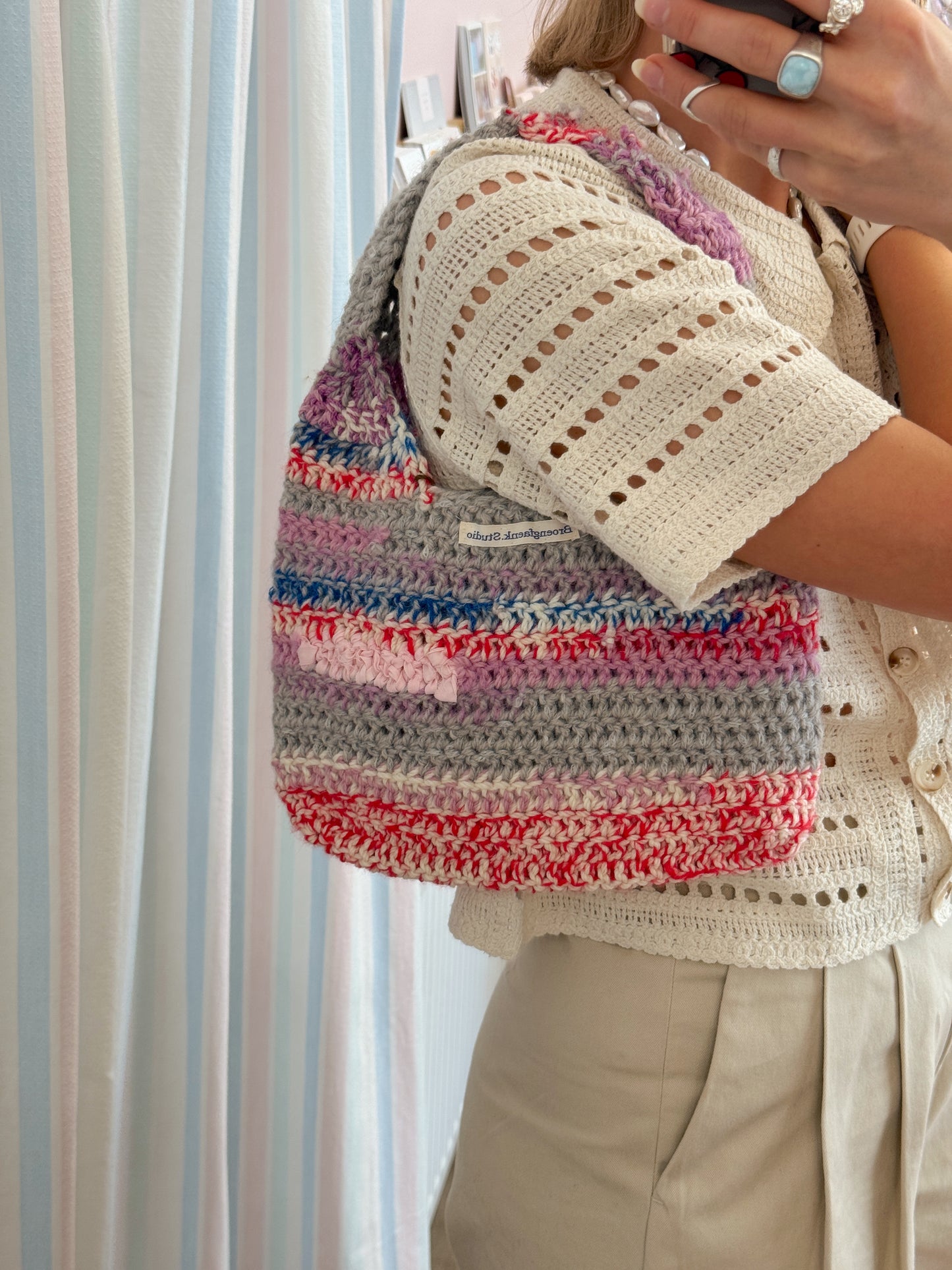 Hæklet skuldertaske | No. 8