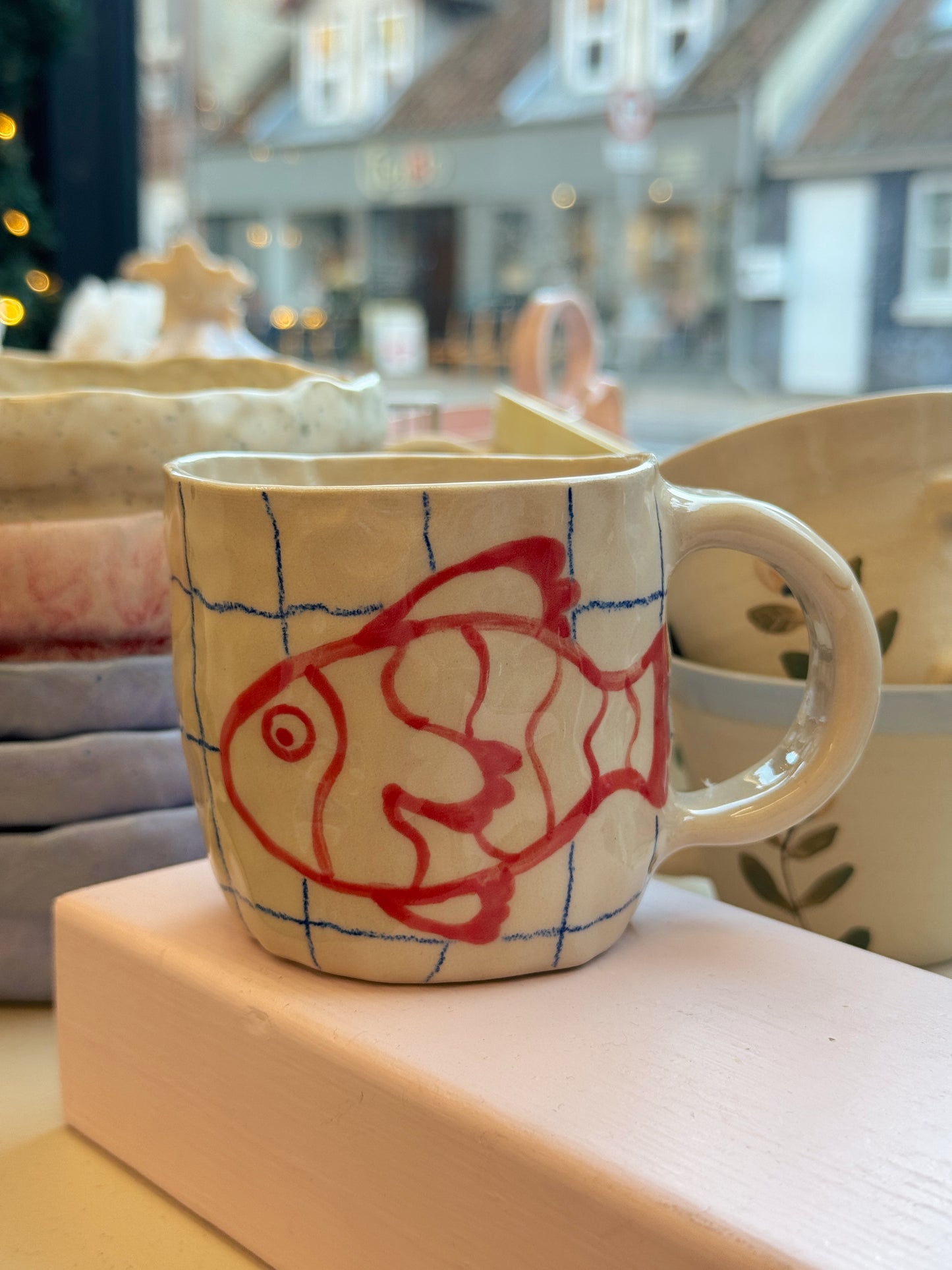 Kop med fisk | Med hank