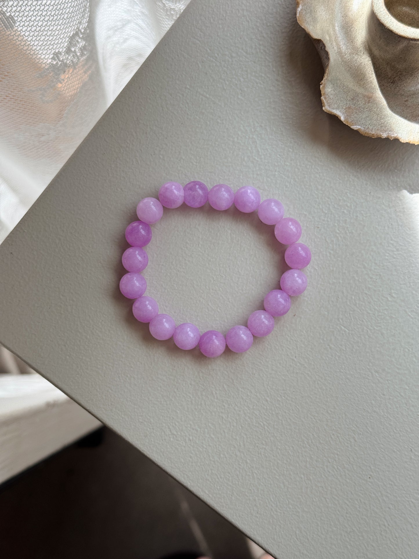 Bracelet with natural stones | Purple