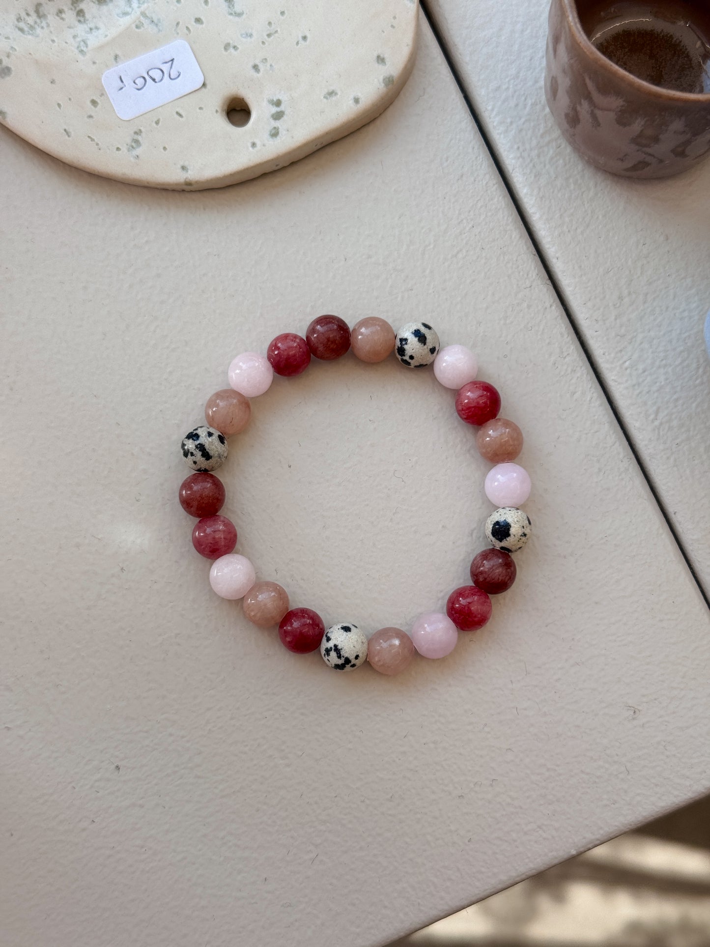 Bracelet with natural stones | Purple