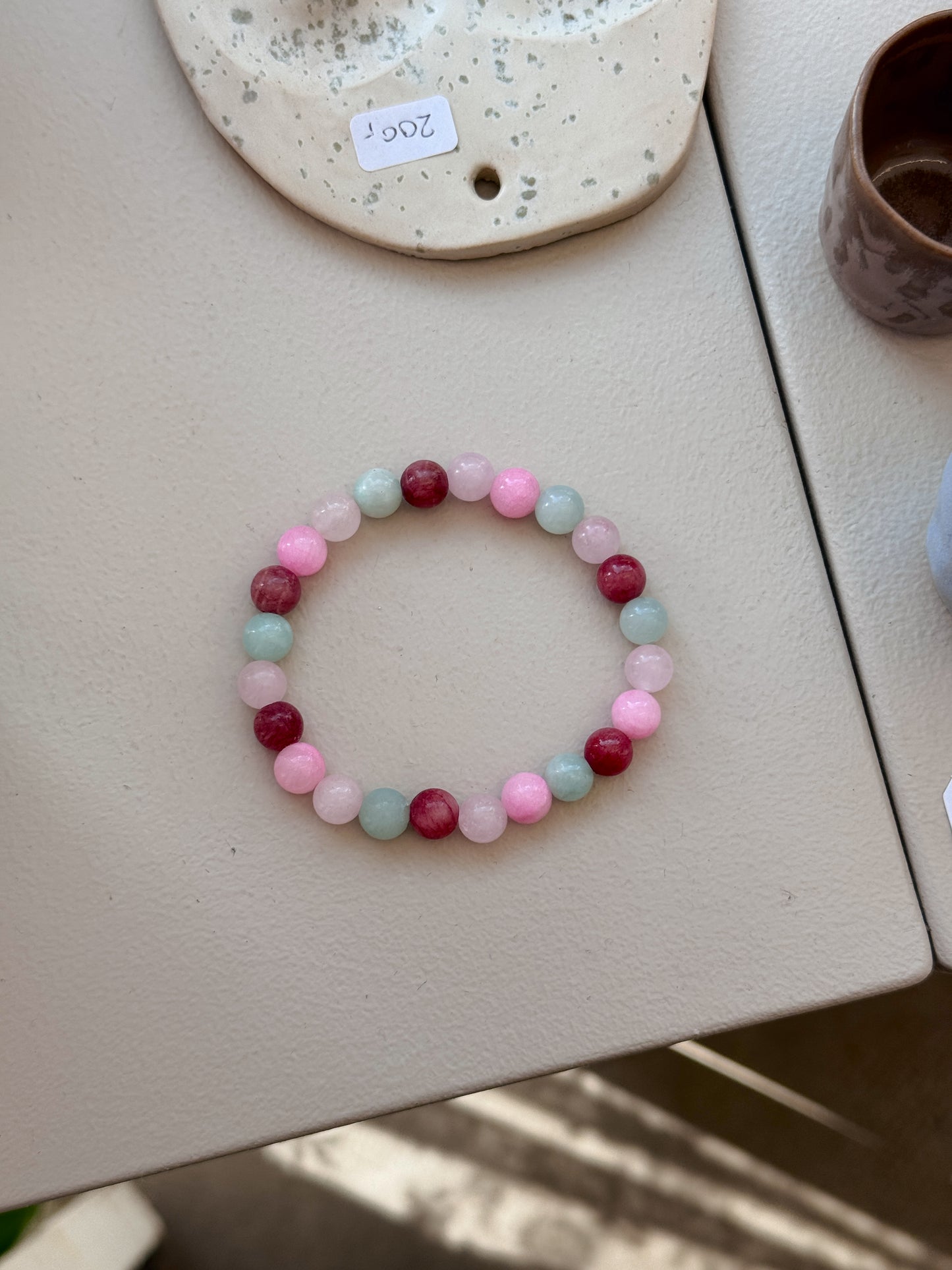 Armbånd m. natursten | Multi