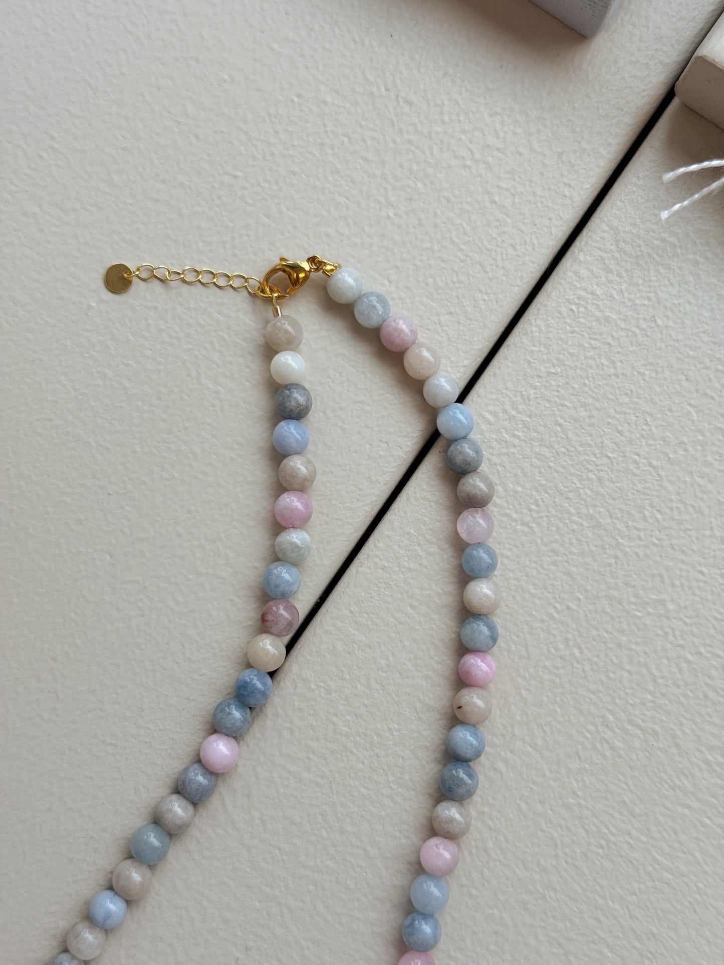Halskæde | Blå pastel