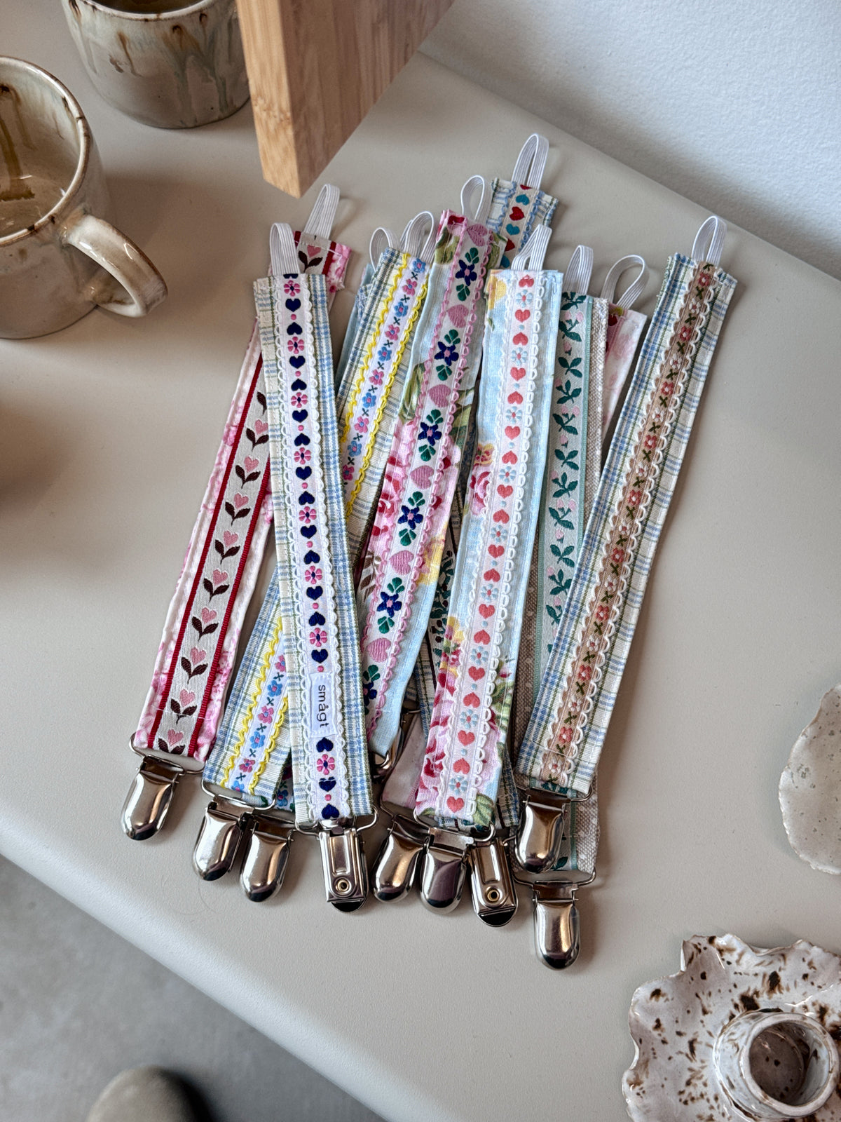 Pacifier clips