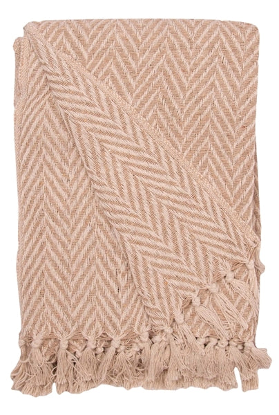Plaid | Henri-Beige/Natur, 130x180cm