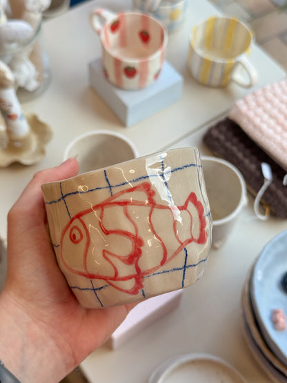 Cup with fish | Without handle