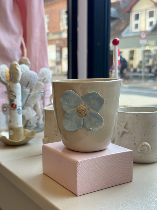 Blomsterkop u. hank | Lyseblå no. 2