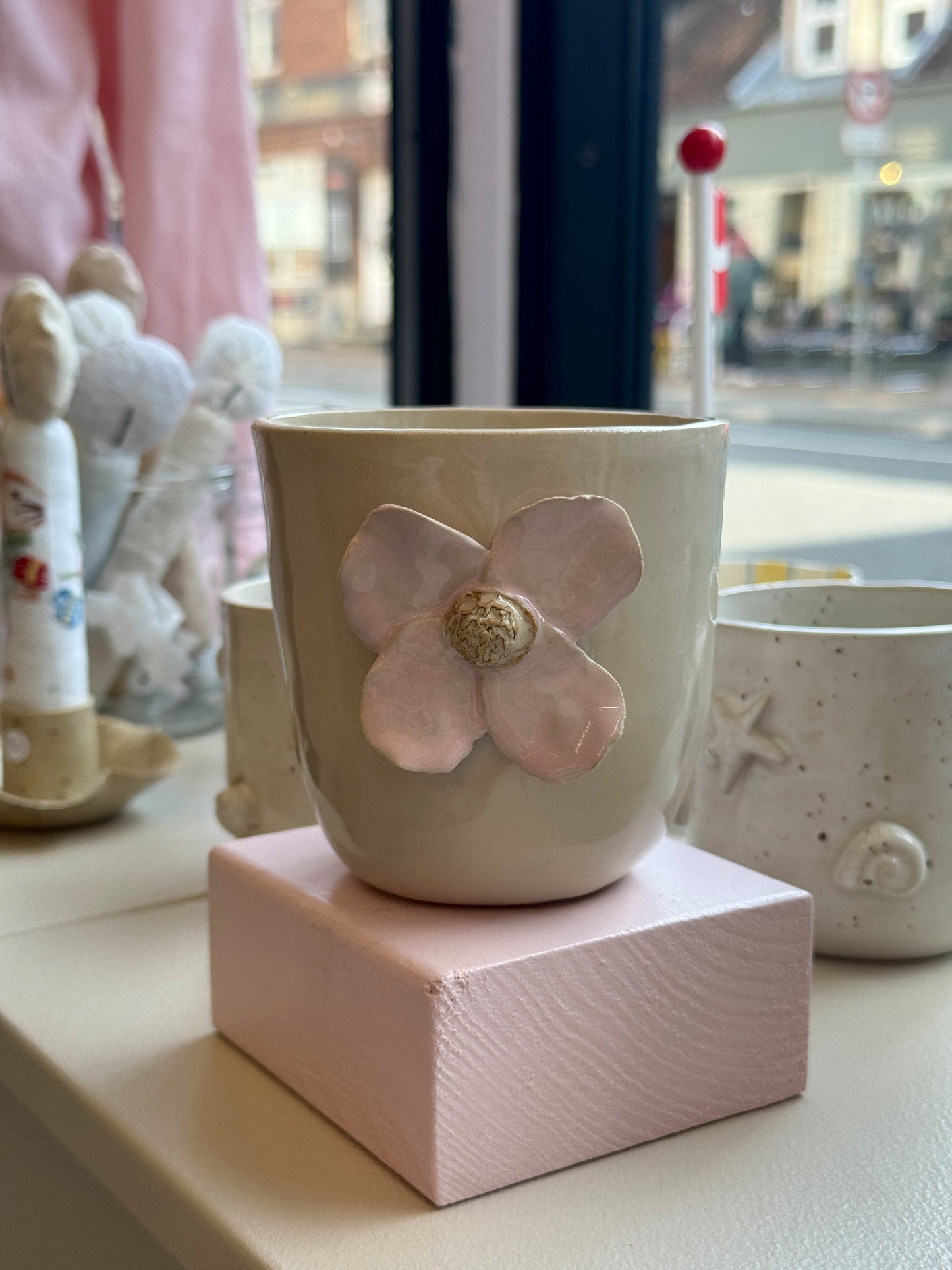 Blomsterkop u. hank | Lyserød no. 2