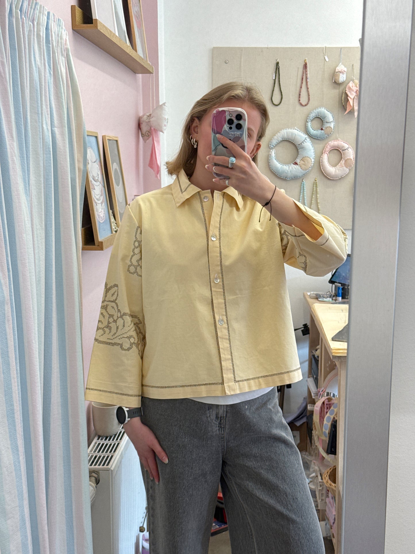 Skjorte | "One of a kind" 3/4 ærmer (Medium)