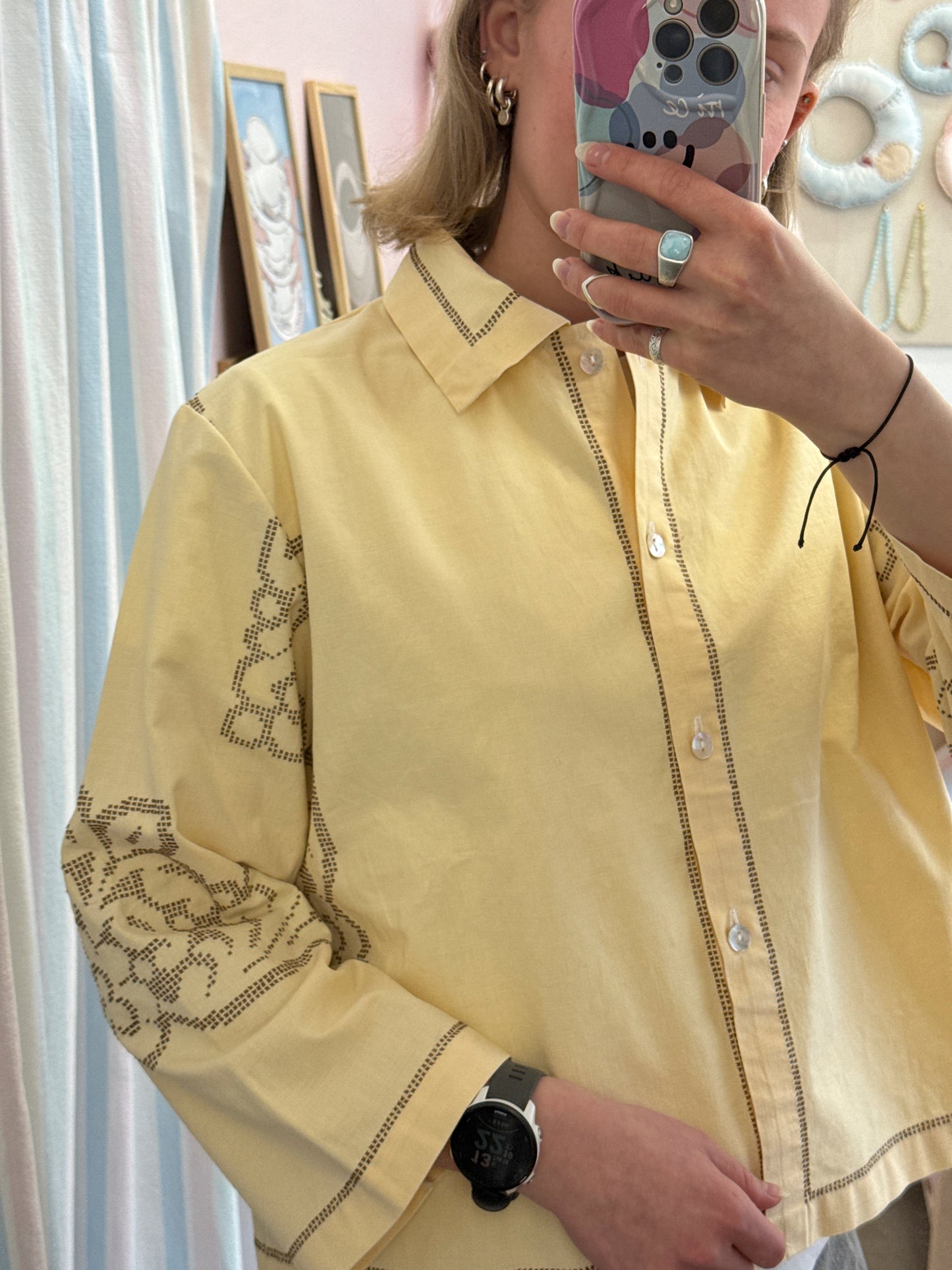 Skjorte | "One of a kind" 3/4 ærmer (Medium)