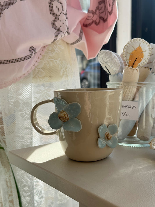 Blomsterkop m. hank | Lyseblå no. 3