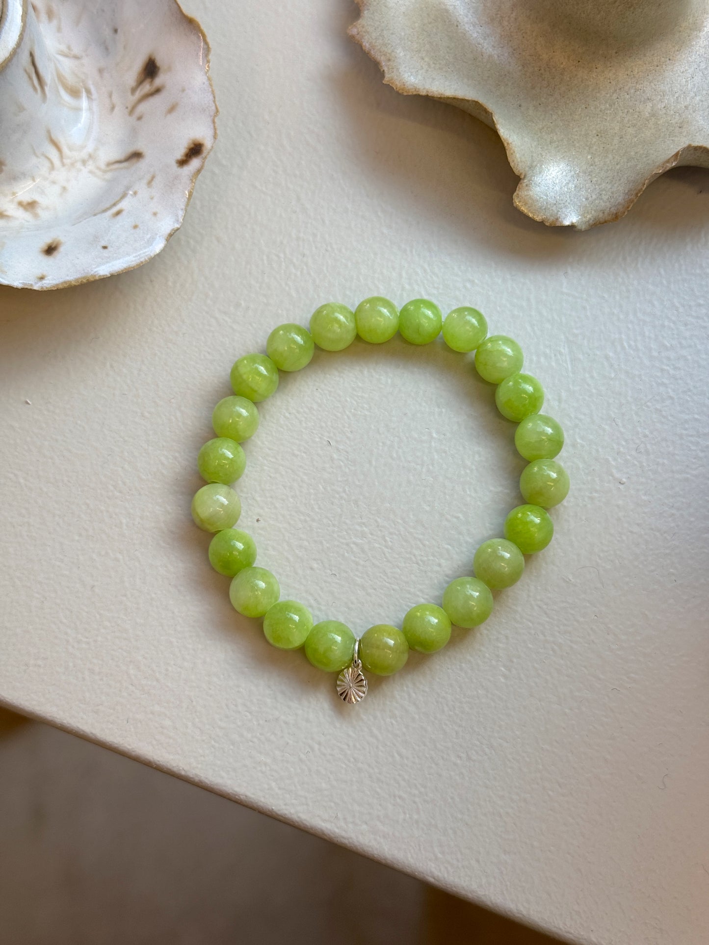 Armbånd m. natursten | Lime