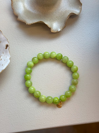 Armbånd m. natursten | Lime