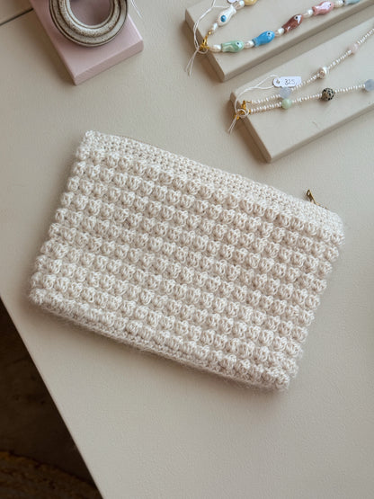 Bubble Clutch, standard | Offwhite