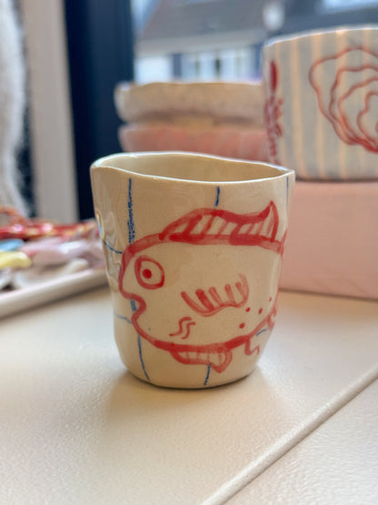 Espressokopper med fisk