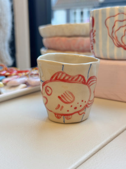 Espressokopper med fisk