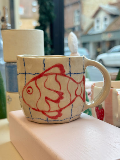 Kop med fisk | Med hank