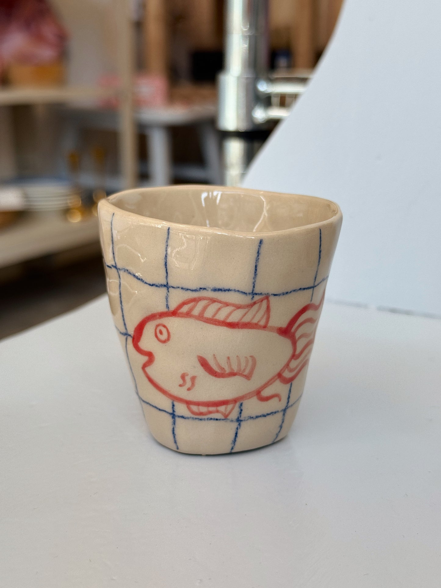 Espressokopper med fisk