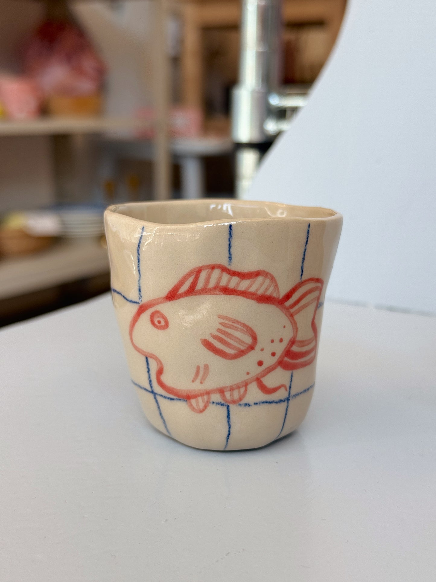 Espressokopper med fisk