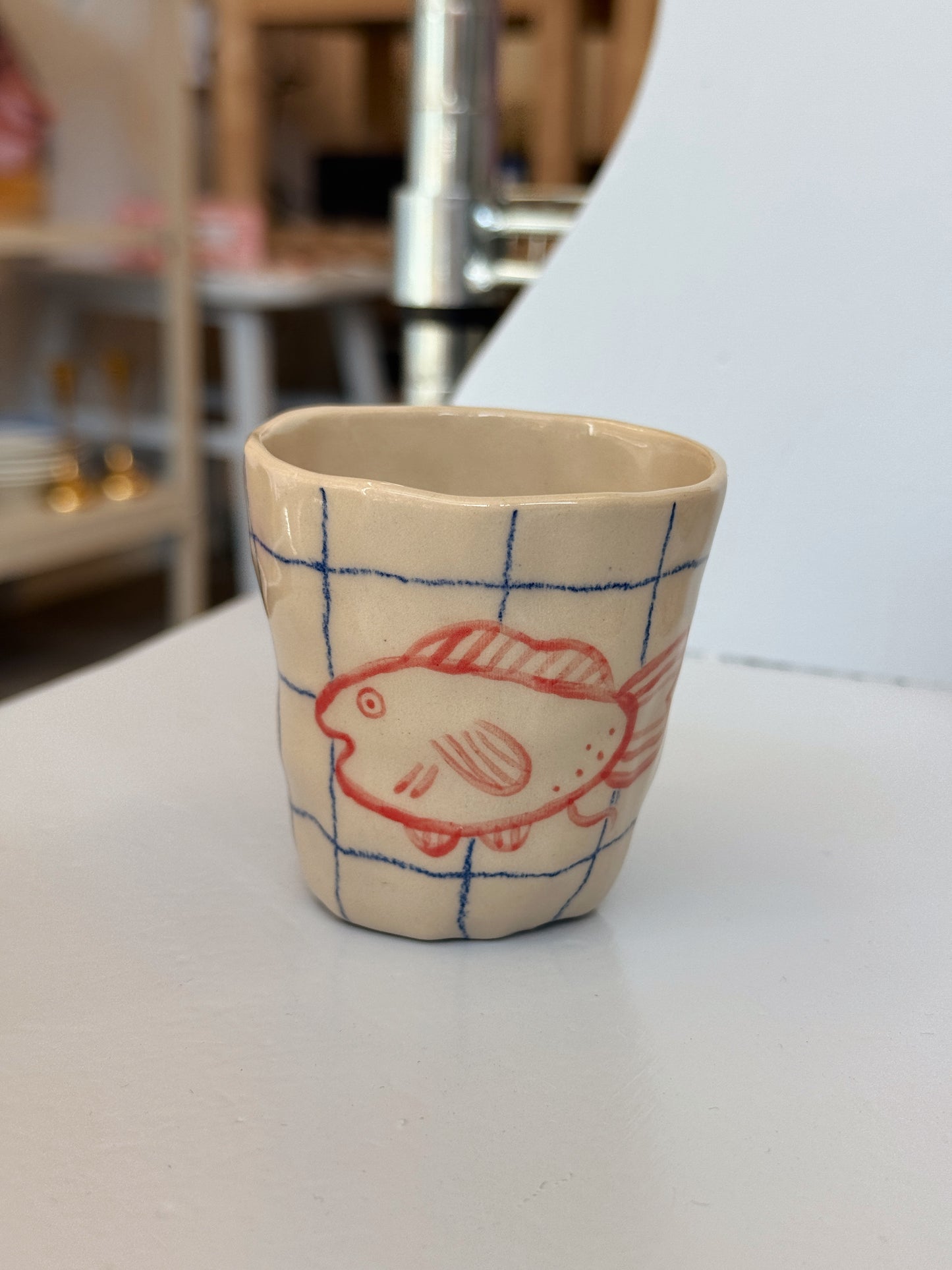 Espressokopper med fisk