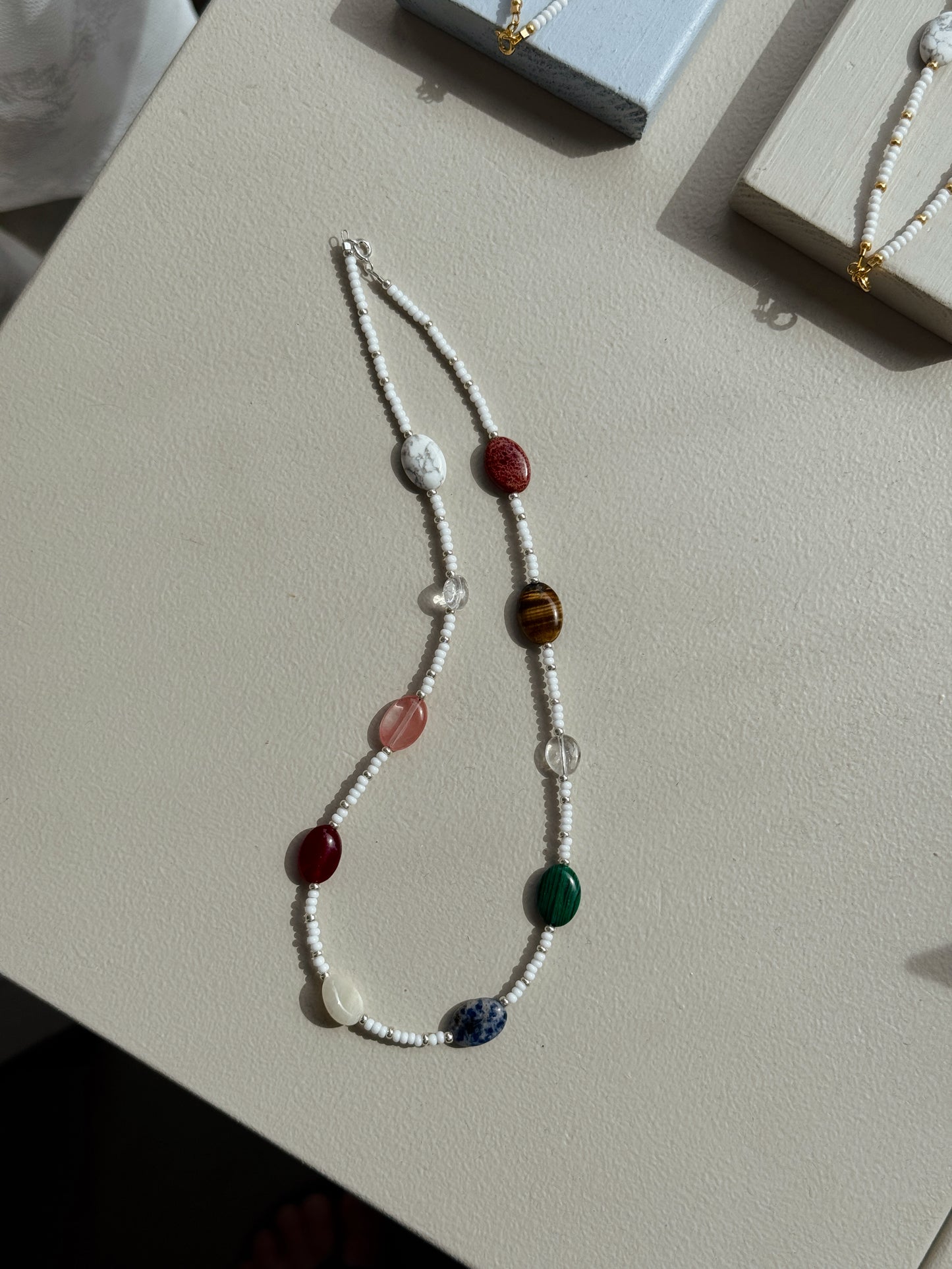 Halskæde White/Stone | No. 2