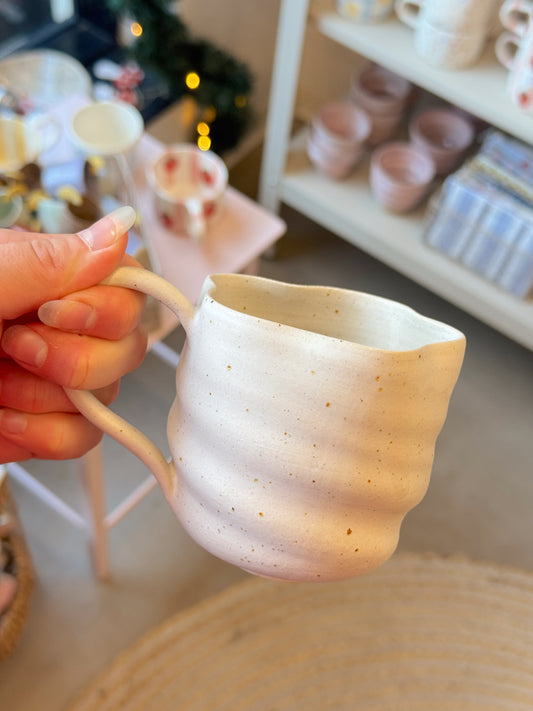 Bølgekop m. hank | Hvid