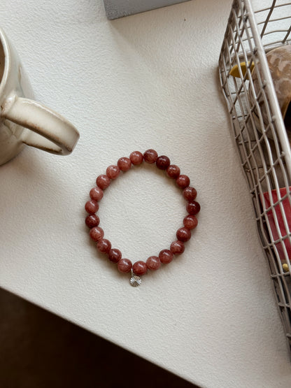 Armbånd m. natursten | Brun