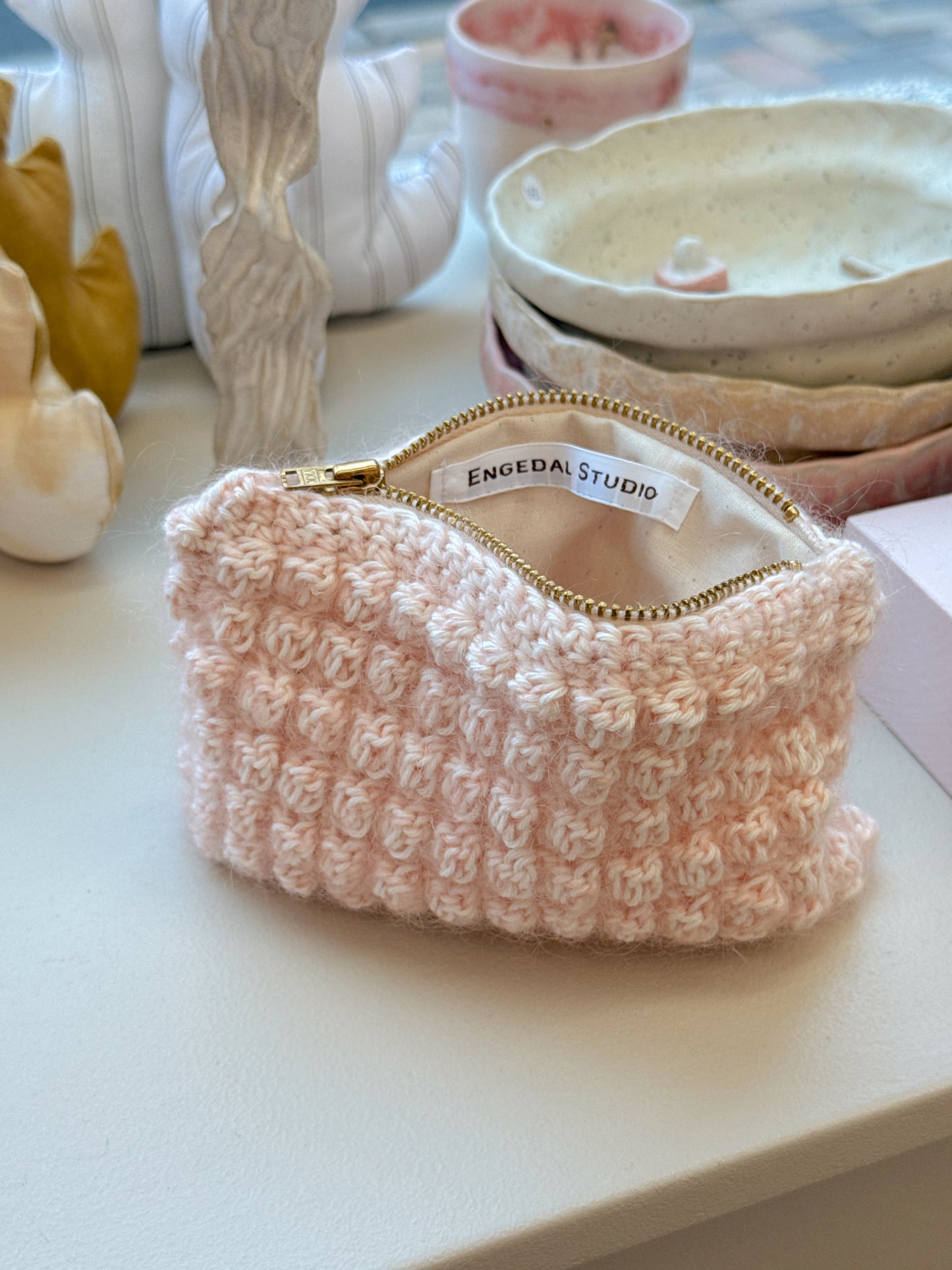 Bubble Clutch, lille | Lyserød