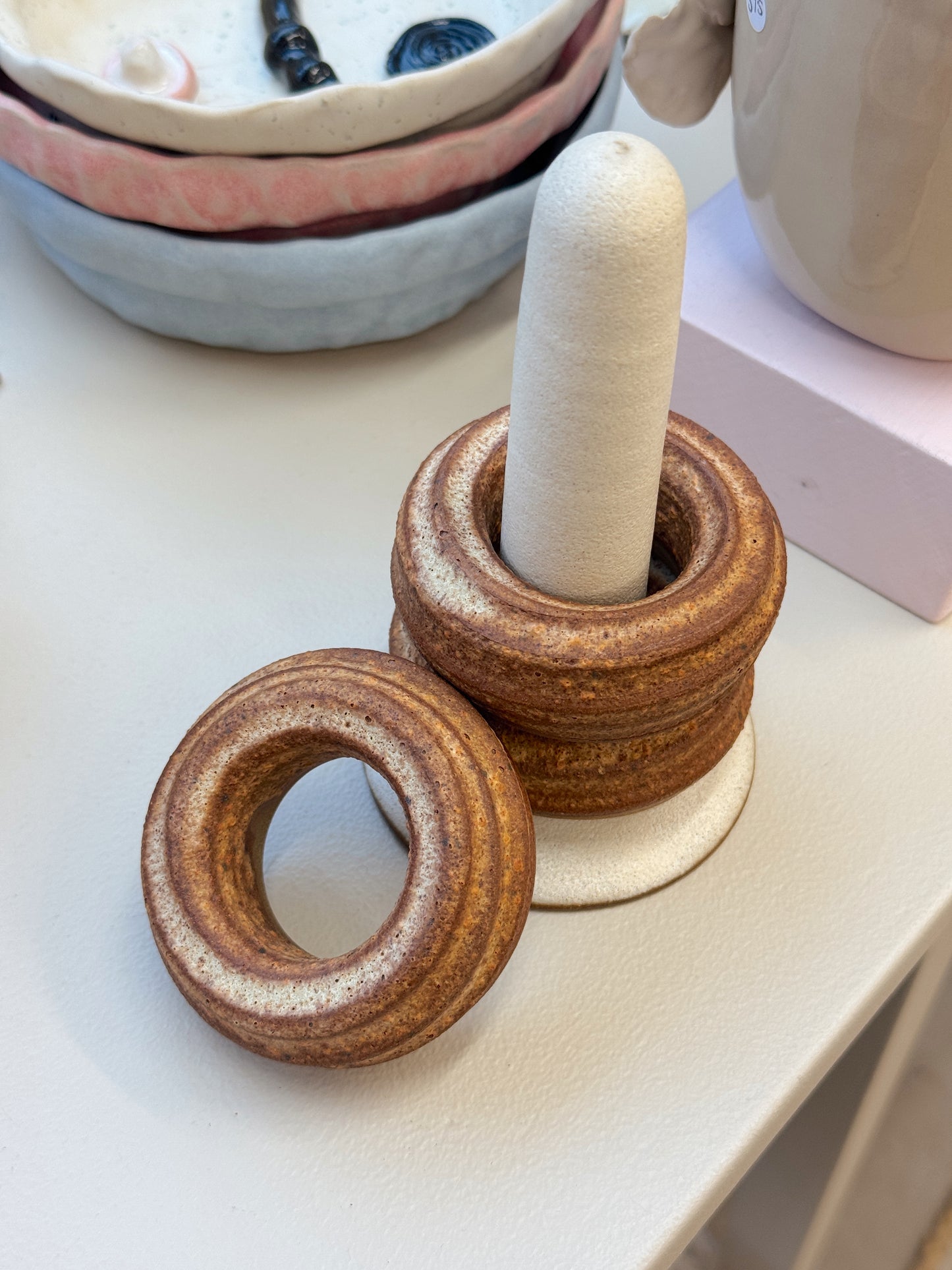 Æggedonuts | Rillet brun