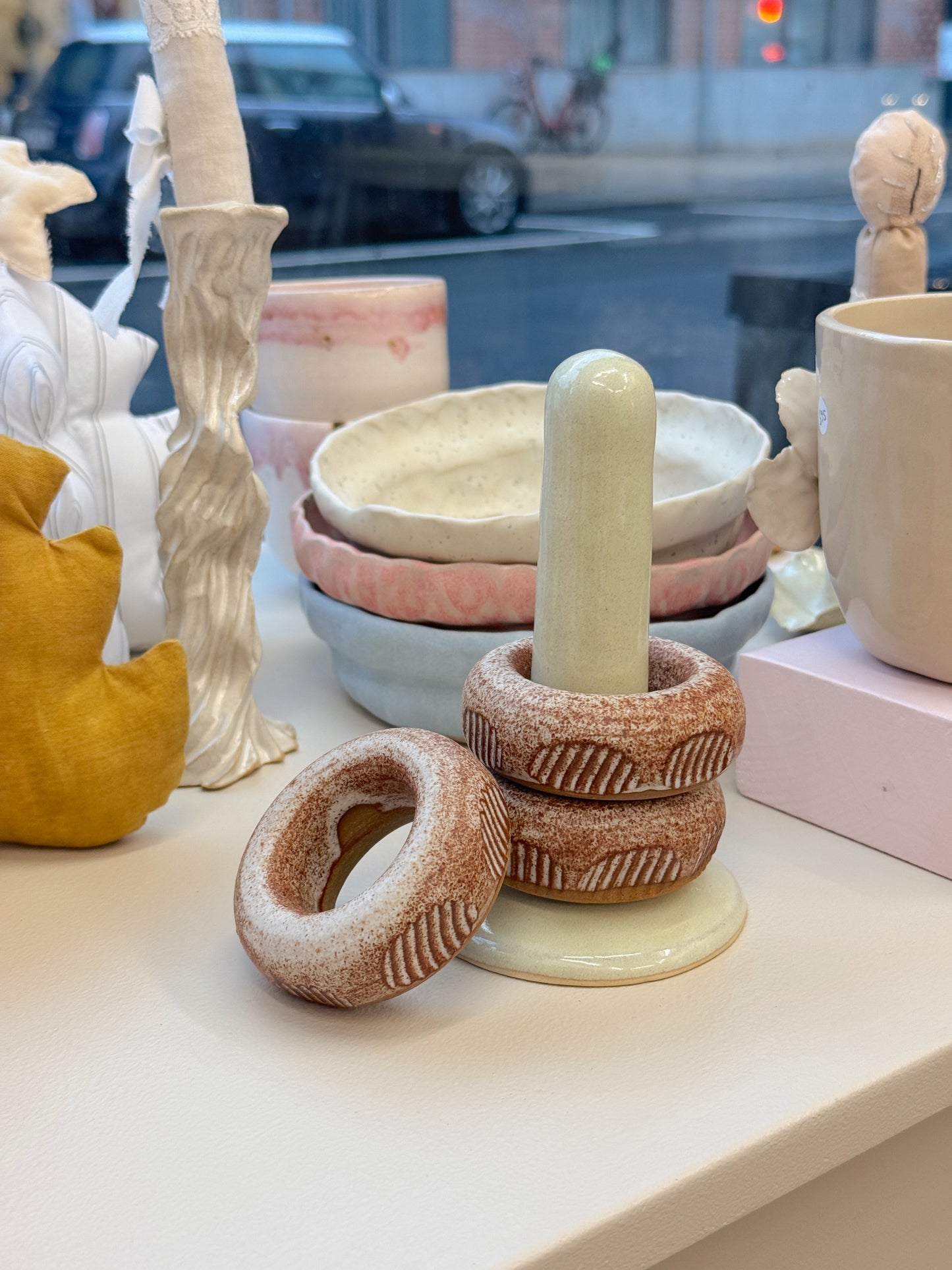 Æggedonuts | Hvid/Brun