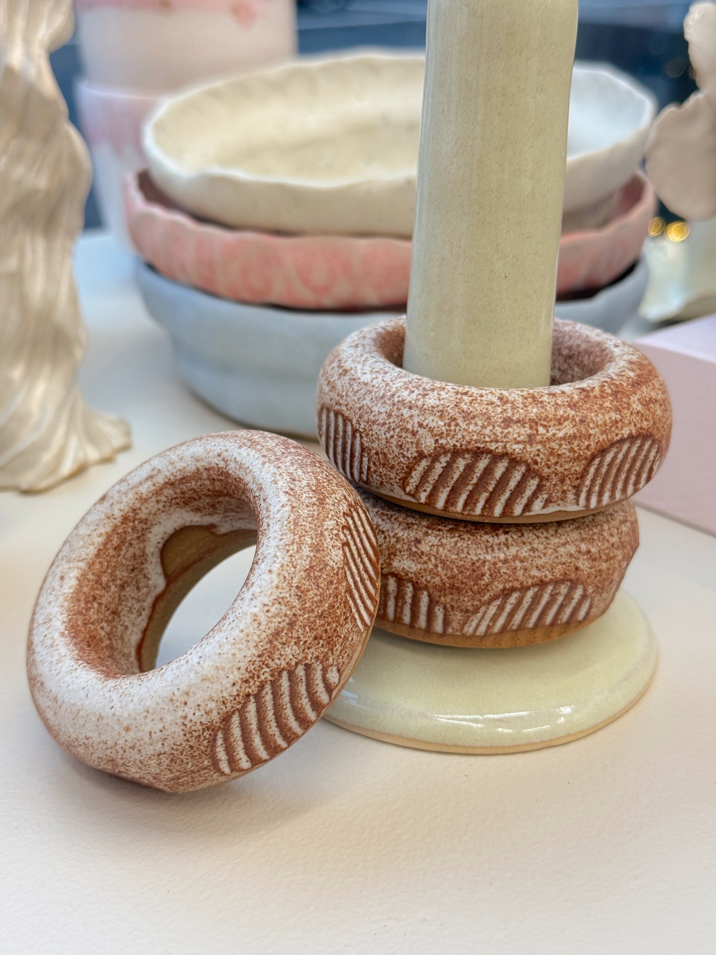 Æggedonuts | Hvid/Brun