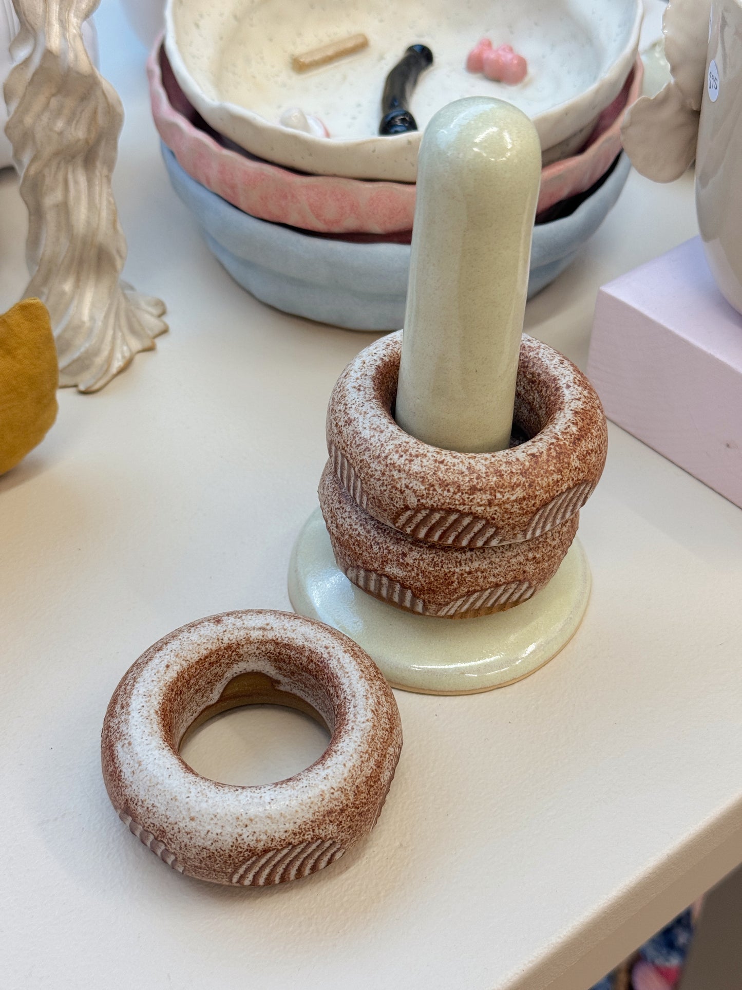 Æggedonuts | Hvid/Brun