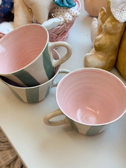 Kop m. hank | Grønne striber