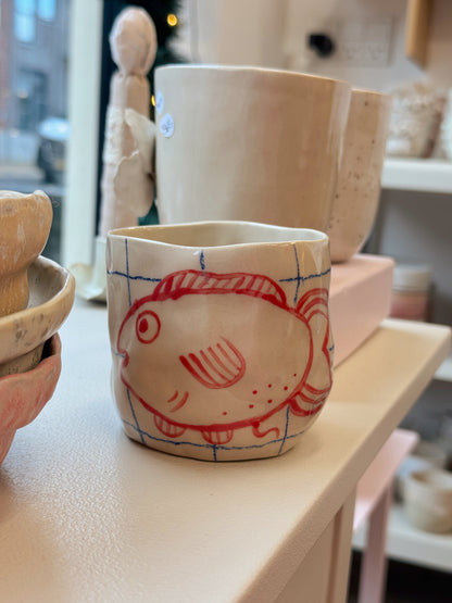 Kop med fisk | Uden hank