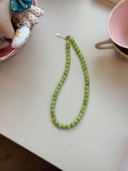 Halskæde med halvædelsten