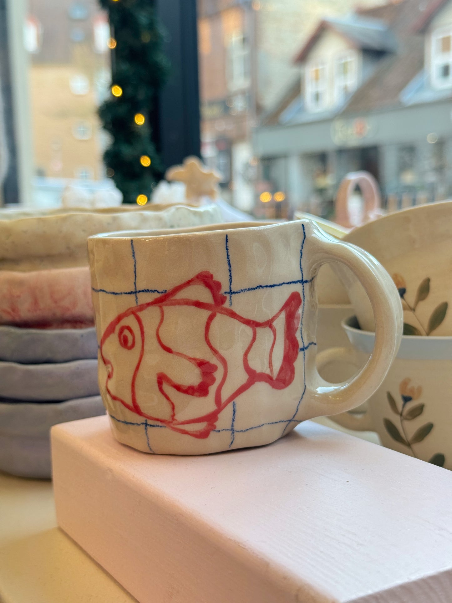 Kop med fisk | Med hank