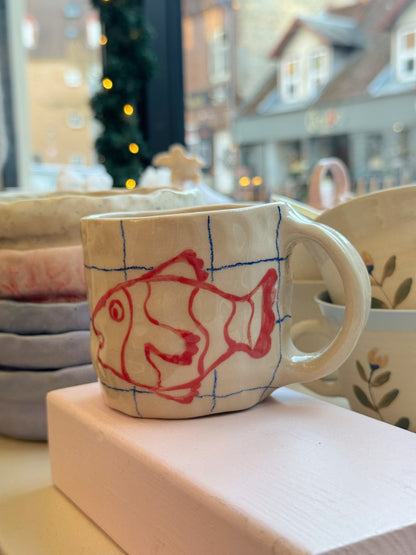 Kop med fisk | Med hank