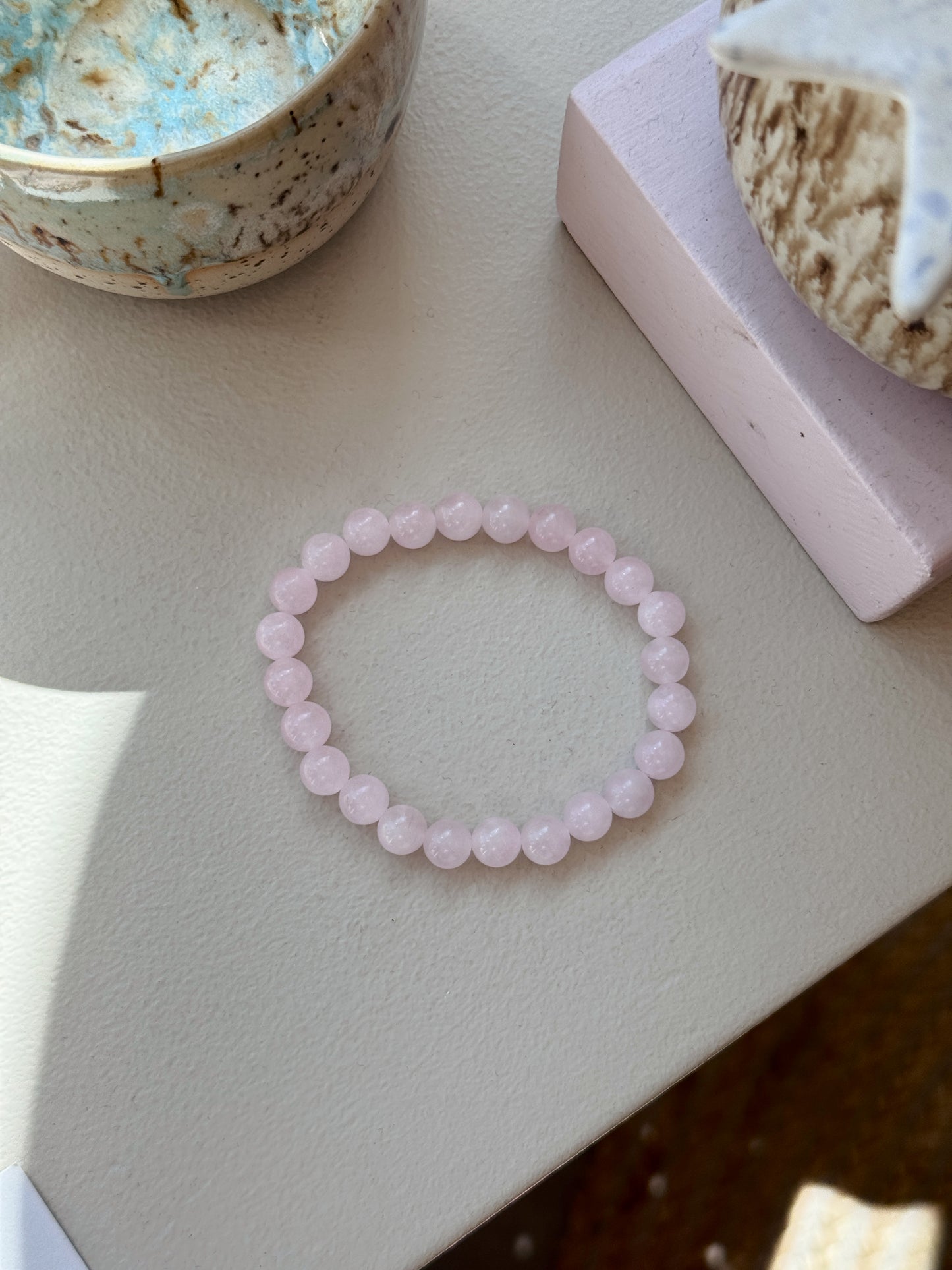 Armbånd natursten/jade | Lyserød