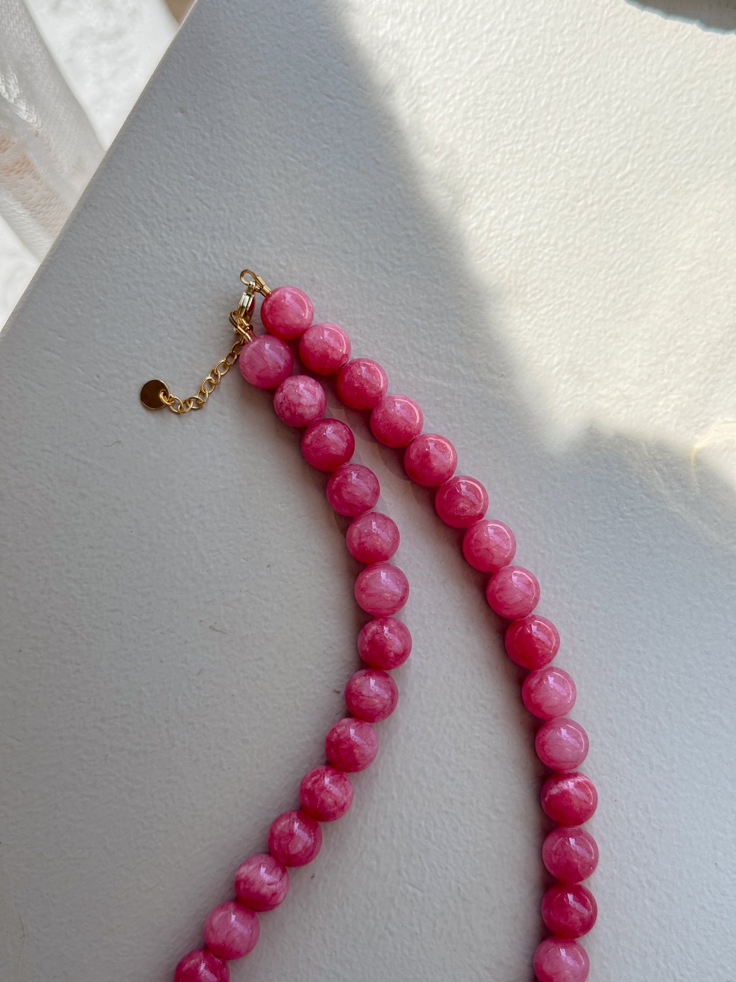 Halskæde | Koral (pink)