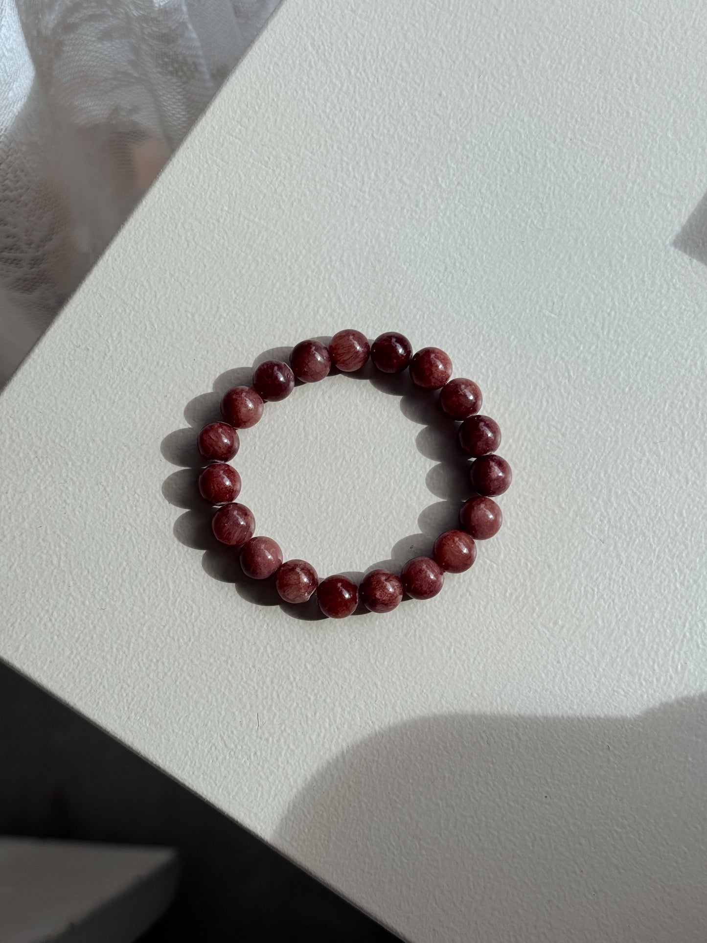 Armbånd m. natursten | Brun