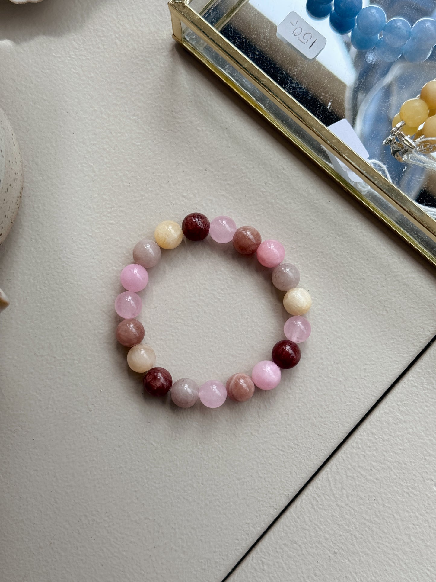 Bracelet with natural stones | Purple