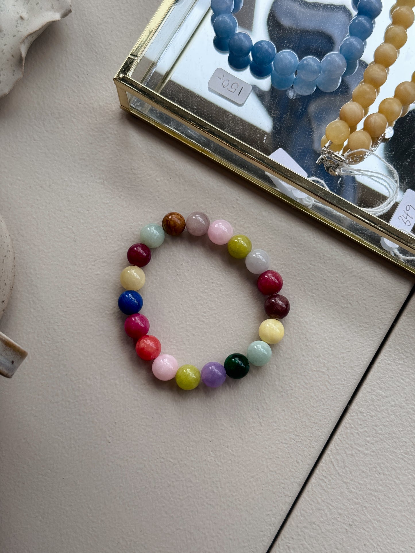 Bracelet with natural stones | Purple